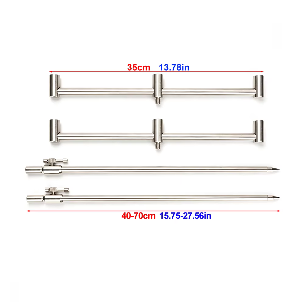 Hirisi Carp Fishing – Soporte ajustable para cañas de carpa - imagen 4
