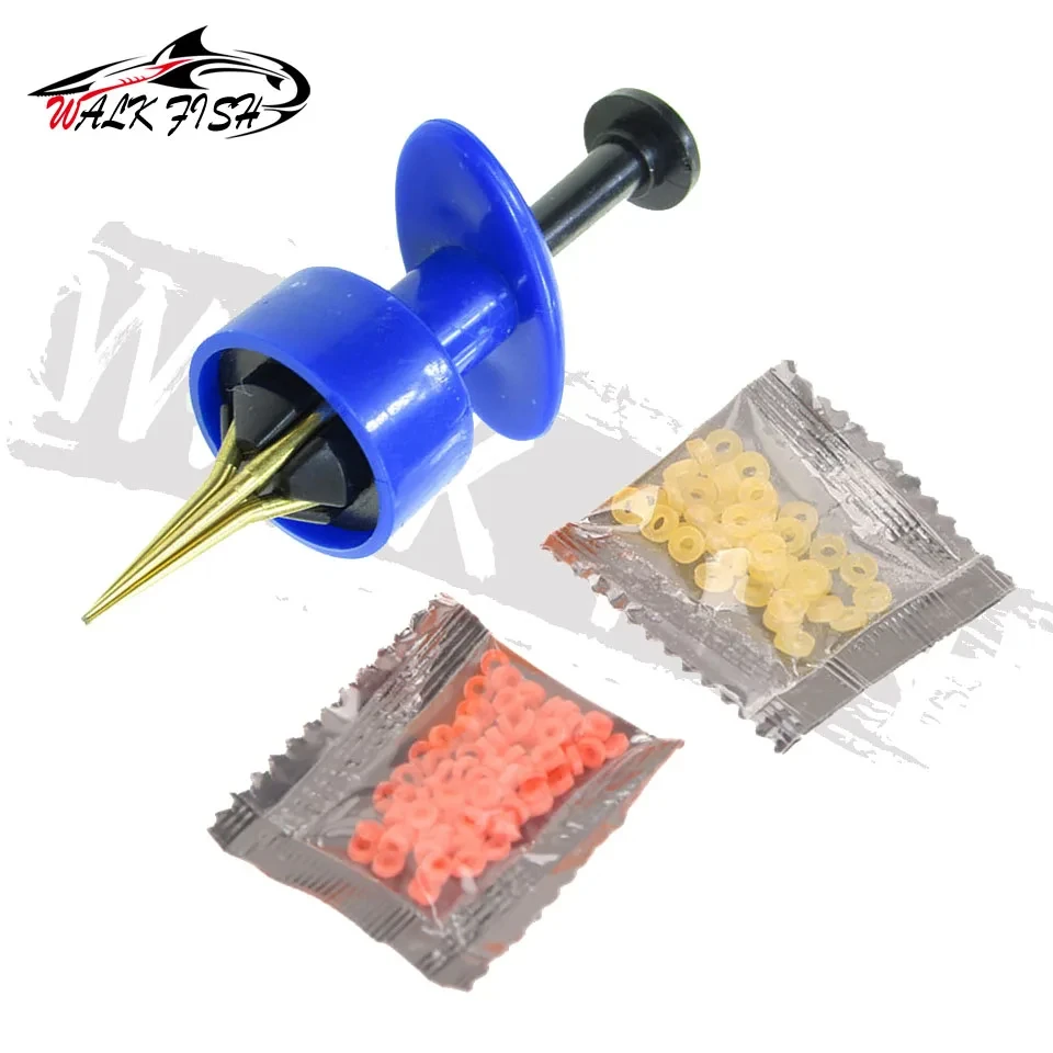 WALK FISH Clip Gusano Sangre – Sujetador elástico para pesca