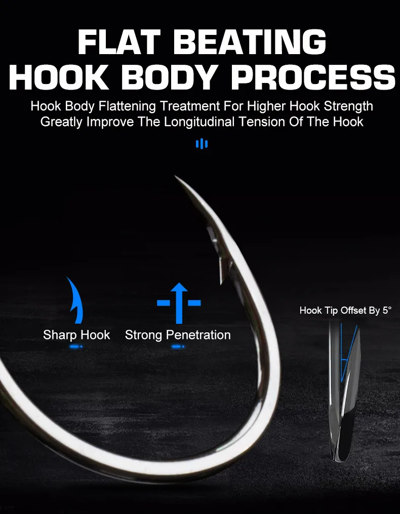 Set de anzuelos para pesca en mar