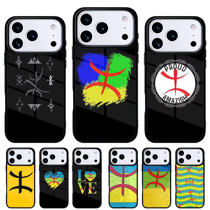 Funda iPhone con bandera amazigh bereber - diseño suave y protector