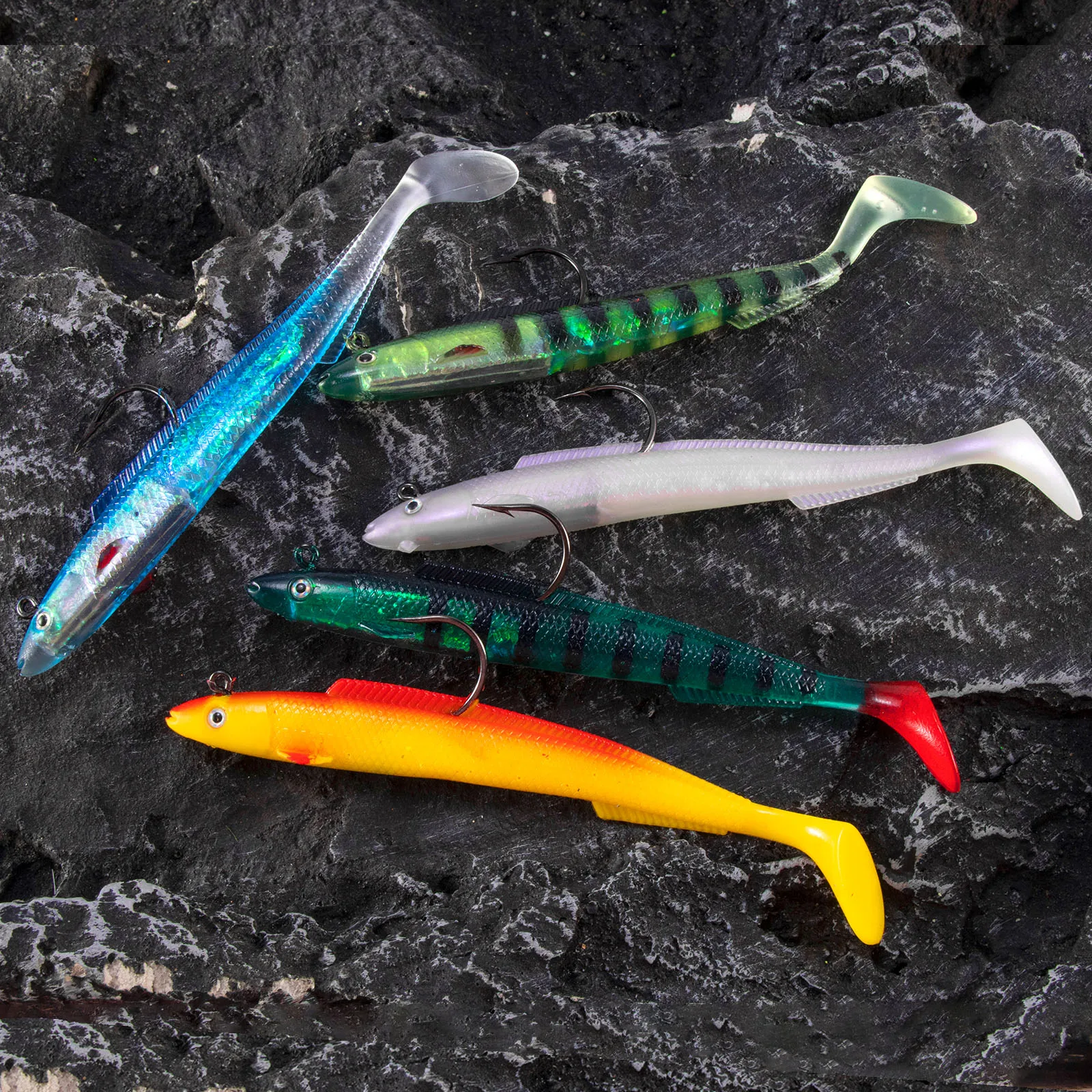 Swimbait Sandeel Paddle Tail – Jig Head para lubina y lucio - imagen 2
