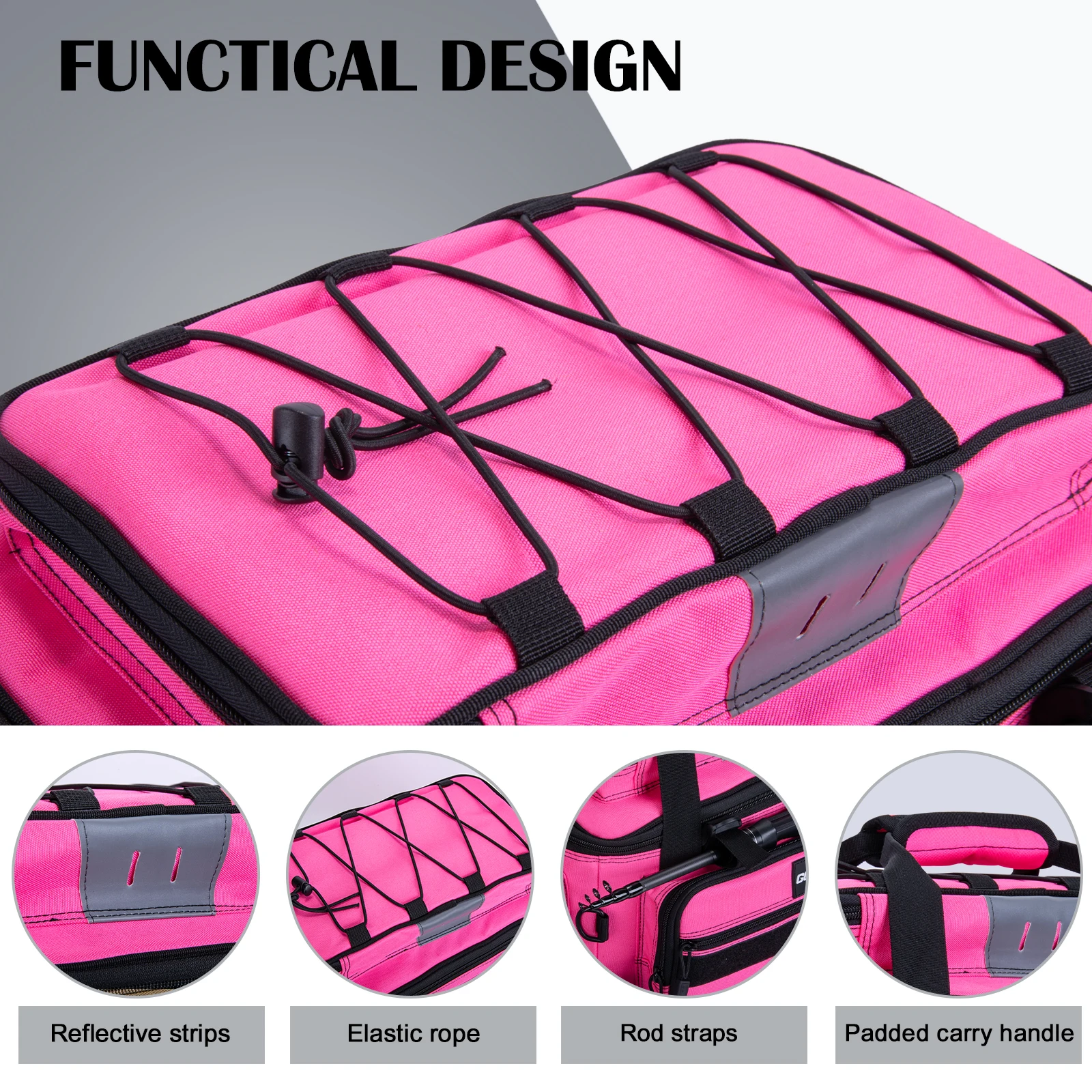 Goture Bolsa de pesca impermeable – Mochila táctica gran capacidad - imagen 5