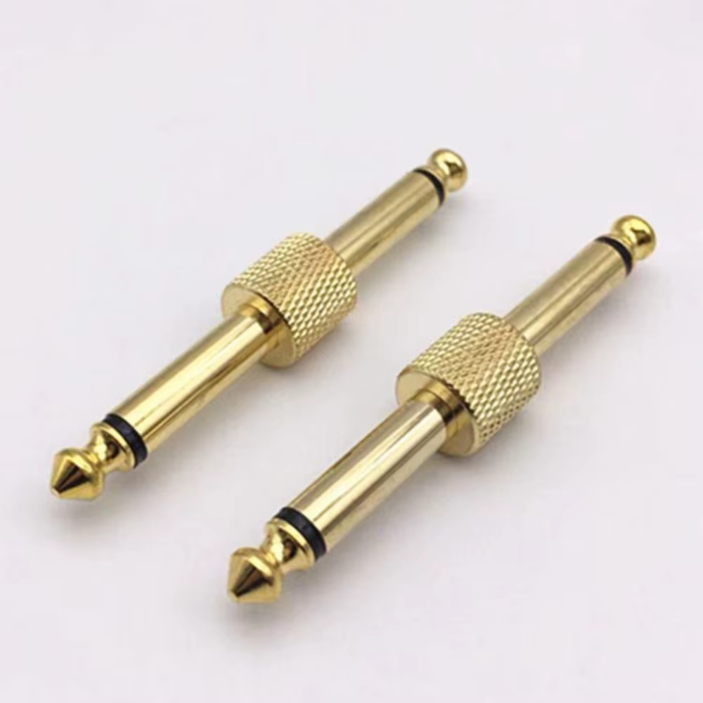 Adaptador F1FD Macho-Macho 6.35mm Metal para Pedales de Guitarra - imagen 4