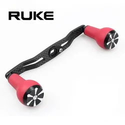Mango de carrete RUKE carbono 130 mm con perilla TPE para baitcasting