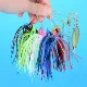 Spinnerbait para lucio de metal con lentejuelas y cuchara wobbler - imagen 4