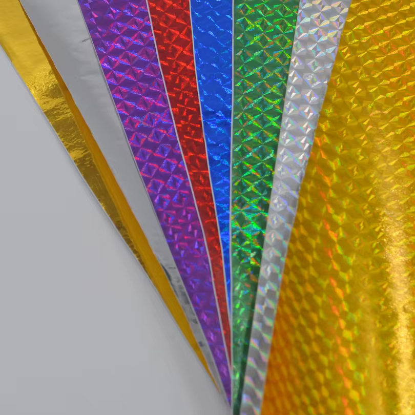 Cinta Flash holográfica 10x20cm para atado de moscas - imagen 2