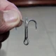 Anzuelos triples de acero al carbono con ranura para sangre carpa - imagen 2