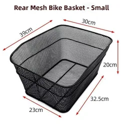 Cesta universal para bicicleta de alambre negro resistente