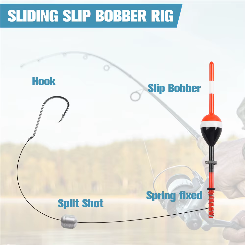 Flotadores antideslizantes Balsa Bobbers para Crappie y Panfish - imagen 3