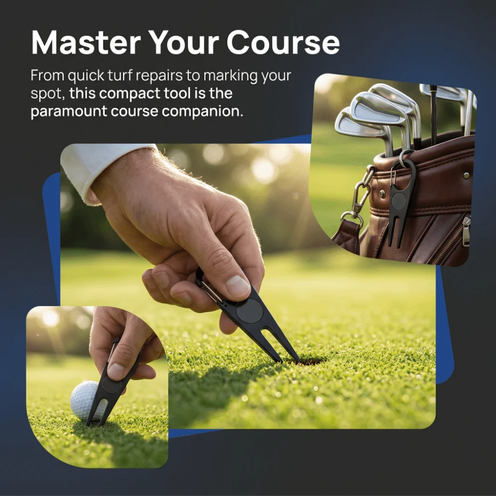 Herramienta plegable de reparación de golf con clip de bolsillo - imagen 2