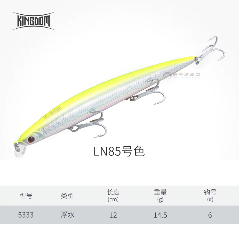 King's Loyal Floating Minnow 5333 – Spinnerbait para lubina - imagen 4
