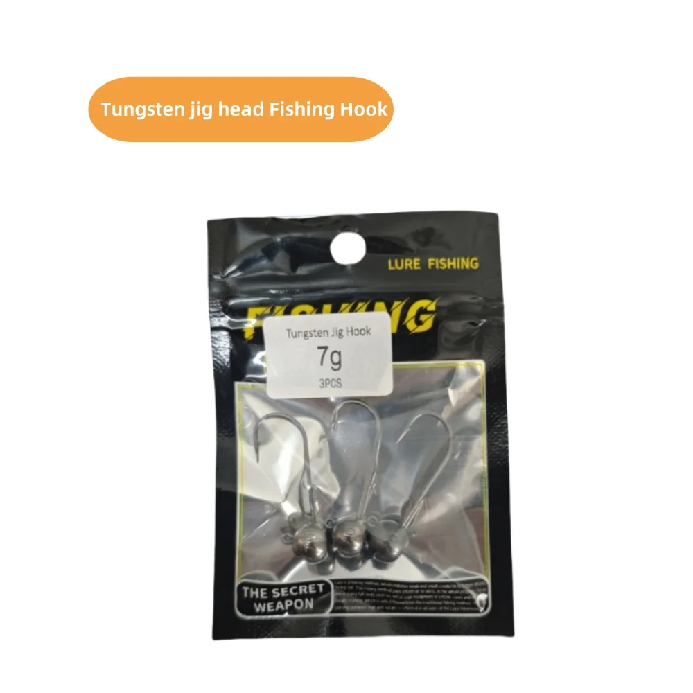 Anzuelo Jig Head de tungsteno con púas – vástago largo - imagen 2