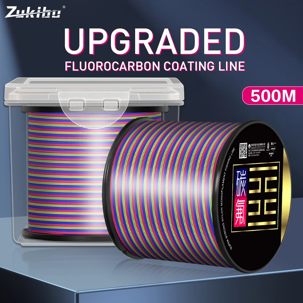 ZUKIBO Sedal monofilamento camuflaje – Fluorocarbono alta resistencia - imagen 5