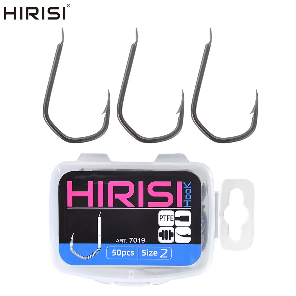 Hirisi anzuelos para carpa con púas PTFE – acero carbono - imagen 4