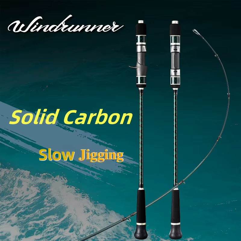 Caña jigging lento 1,83–1,95 m (6 pies) M/MH, verde – alta mar - imagen 5