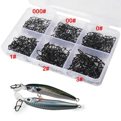 Emerillones rápidos Duo Lock inox negro giratorios para señuelos
