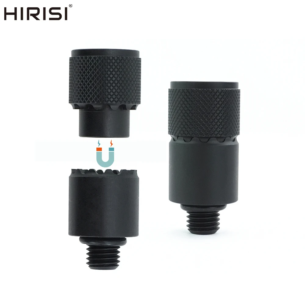 Juego de 4 conectores rápidos de aluminio para pesca de carpa Hirisi