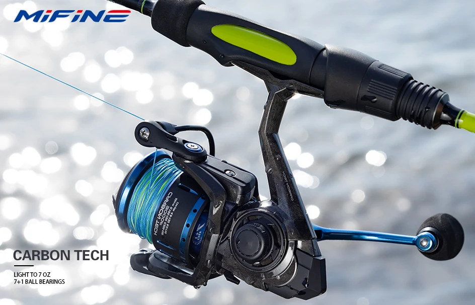 Carrete giratorio MIFINE Carbon Tech