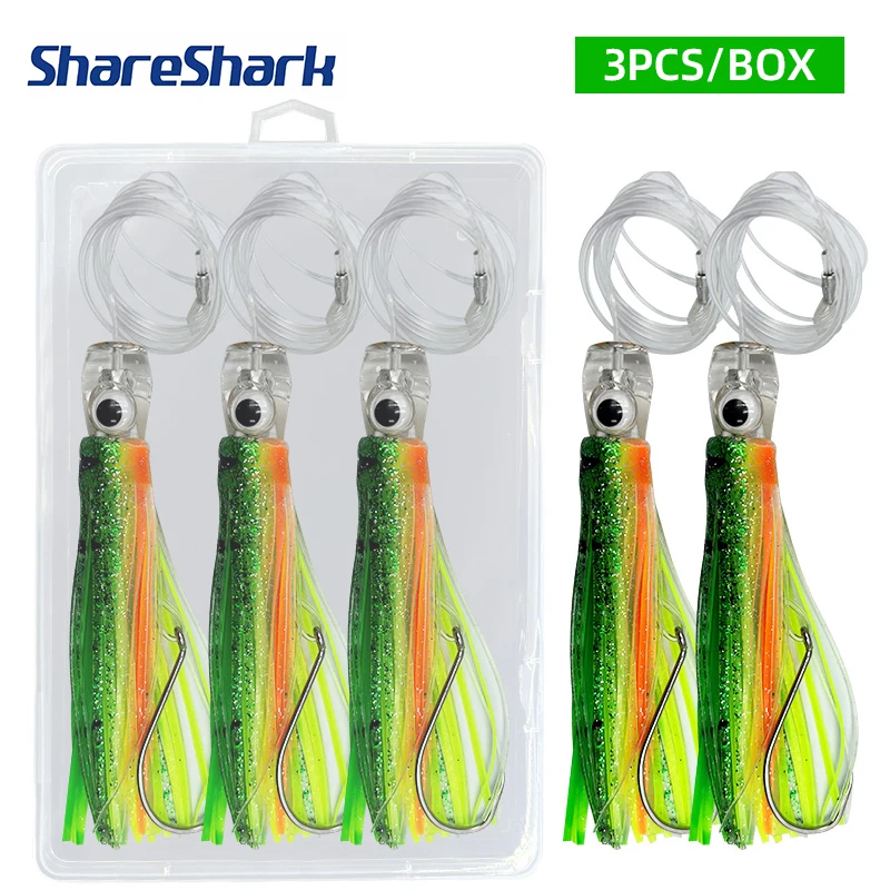 ShareShark Señuelo de Calamar para arrastre en alta mar, marlin - imagen 5