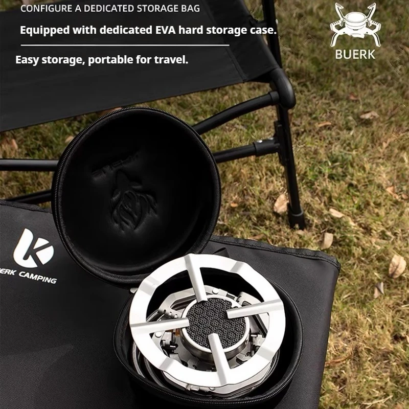 Estufa Gas Portátil BUERK – Infrarroja Plegable para Camping y Pesca - imagen 5