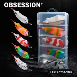 Obsession señuelo rana de superficie doble anzuelo giratorio