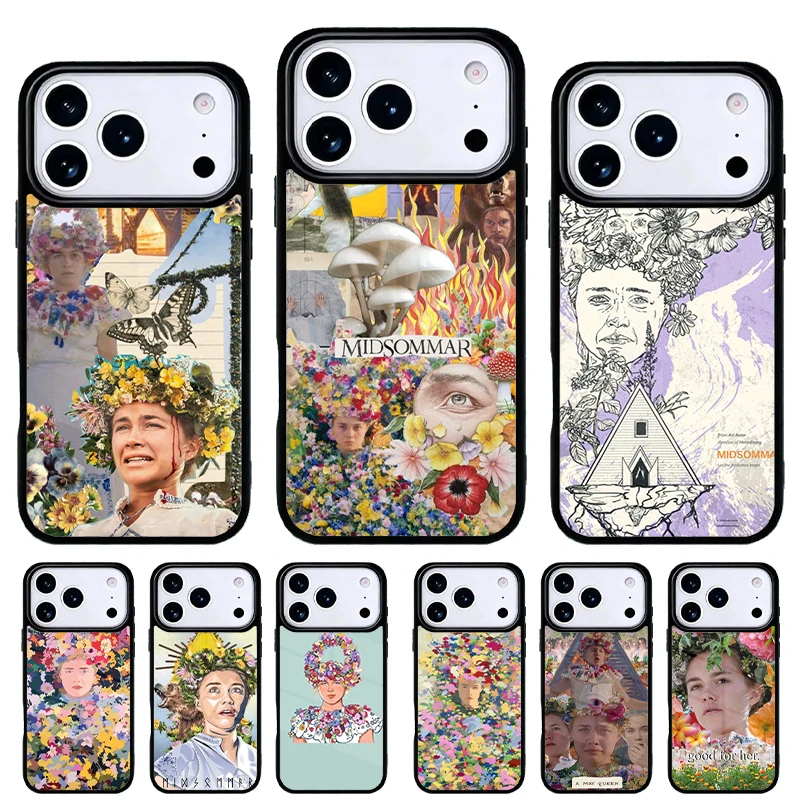 Funda Midsommar May Queen para iPhone 17/16/15 protección trasera