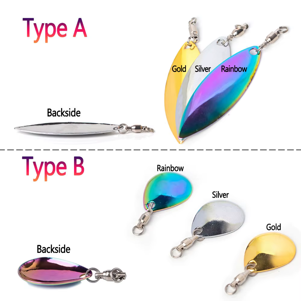 Bimoo Cucharas de Metal para Pesca – Giratorias Reflectantes Sonoras - imagen 3