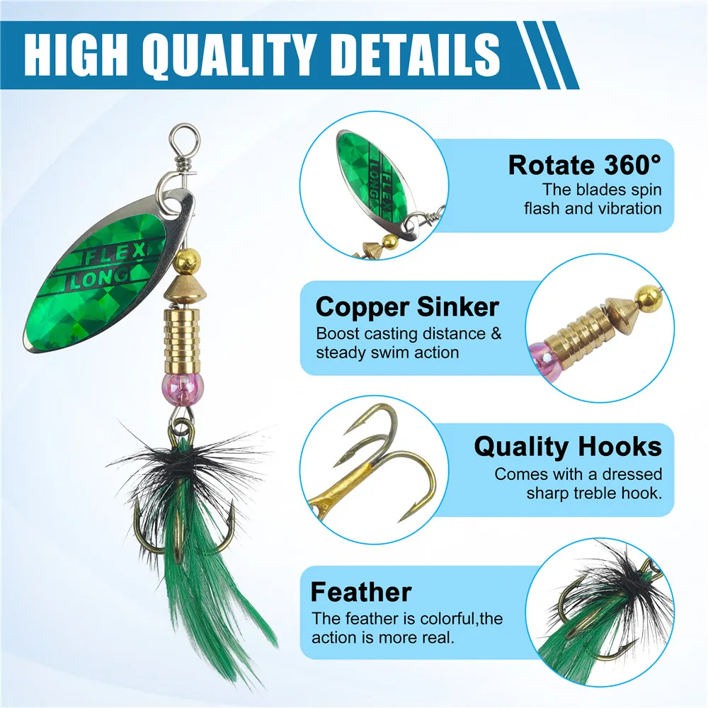 Kit de spinnerbaits para distintos escenarios de pesca