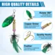 Spinnerbait de cuchara metal para lucio, trucha y salmón - imagen 2