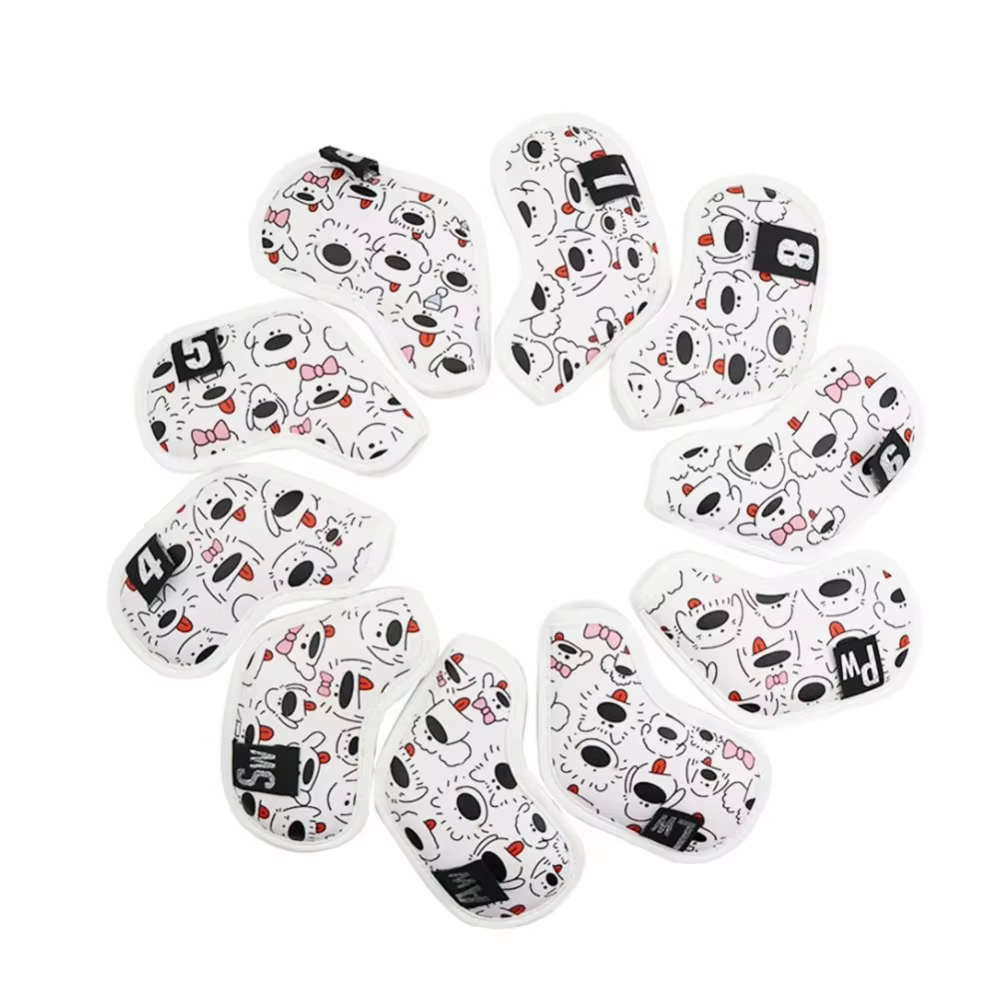 Funda impermeable de cuero PU para palos de golf con cachorro - imagen 2