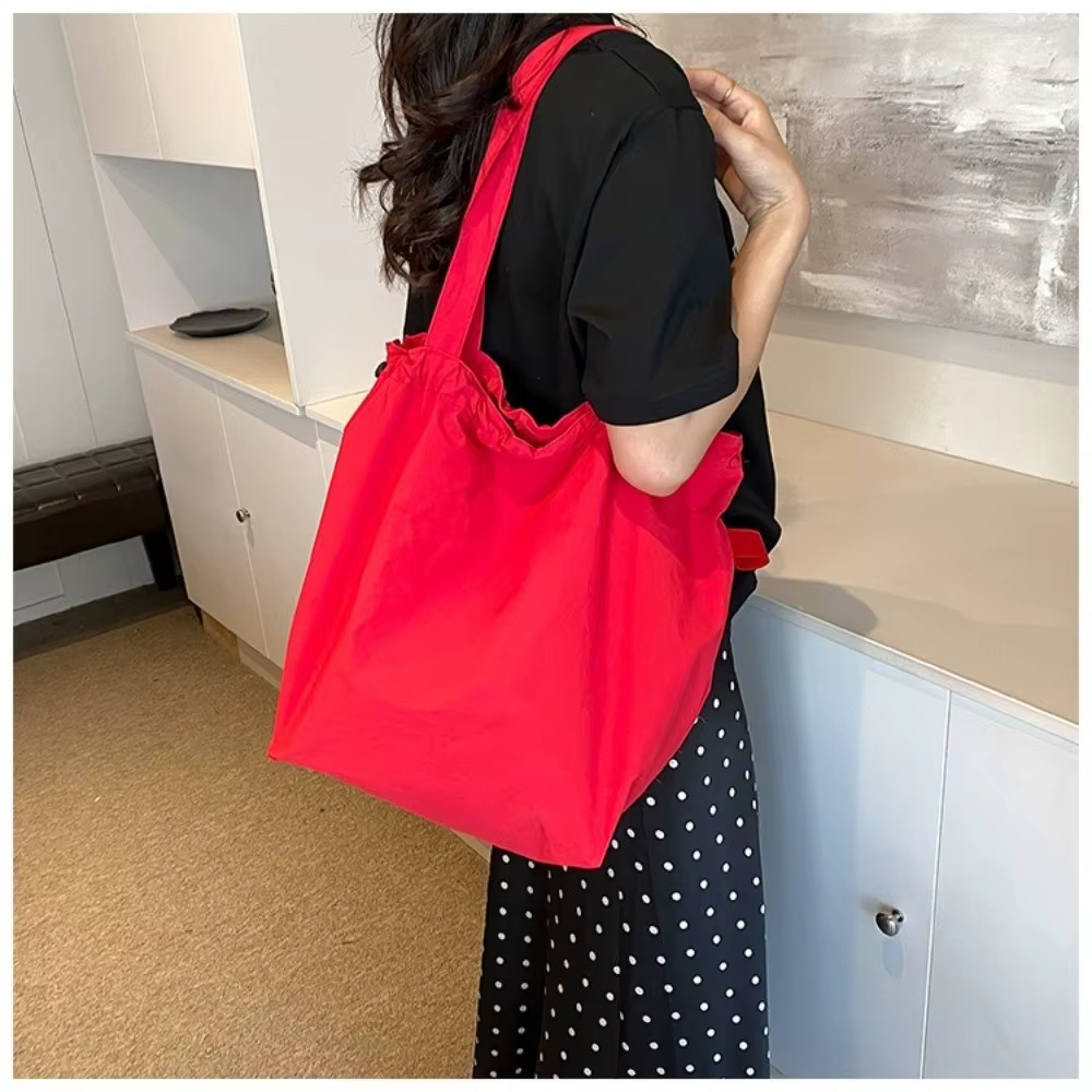 Bolso Cubo de Lona para Mujer – Bandolera Gran Capacidad con Cordón