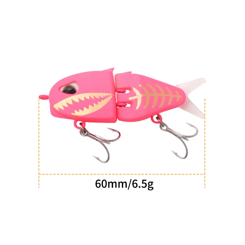 Kawa Crankbait 6 cm multiarticulado – Señuelo duro realista - imagen 3