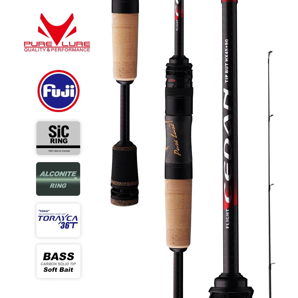 Caña PURELURE CEDAN 36T baitcasting acción rápida lubina trucha