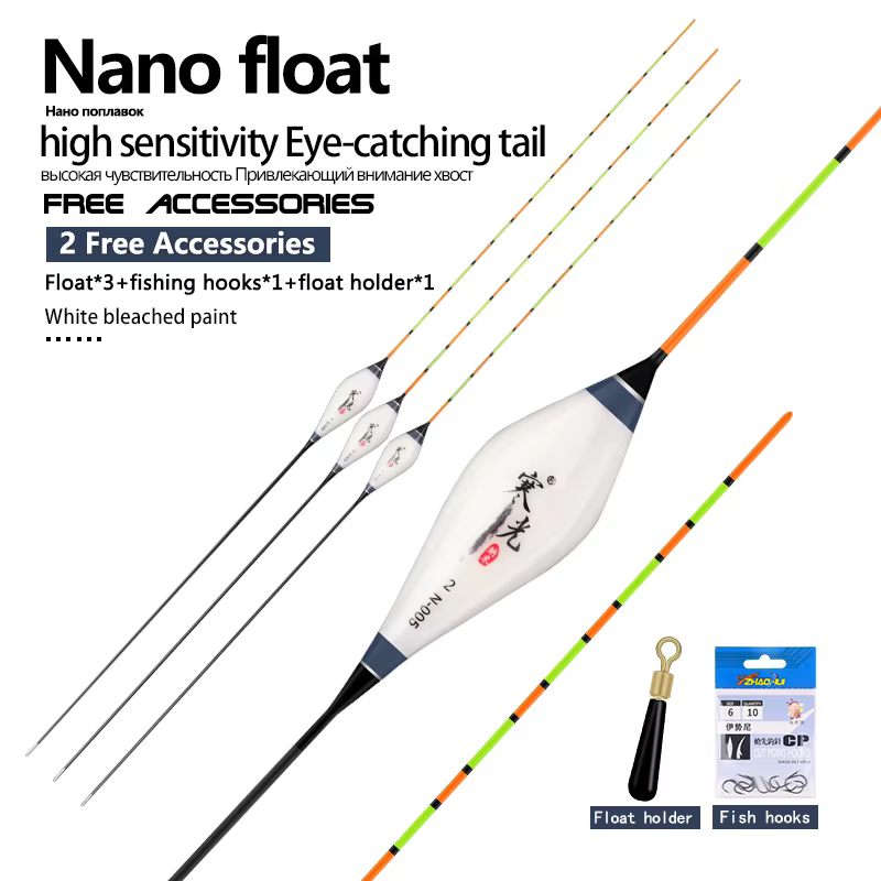 Flotadores verticales Nano Material – Boyas para pesca en agua dulce - imagen 5