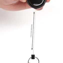 Hebilla telescópica llavero de cuerda resistente para pesca exterior