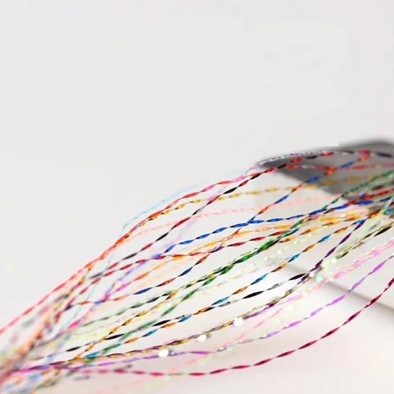 Detalle del material de atado en espiral para streamers