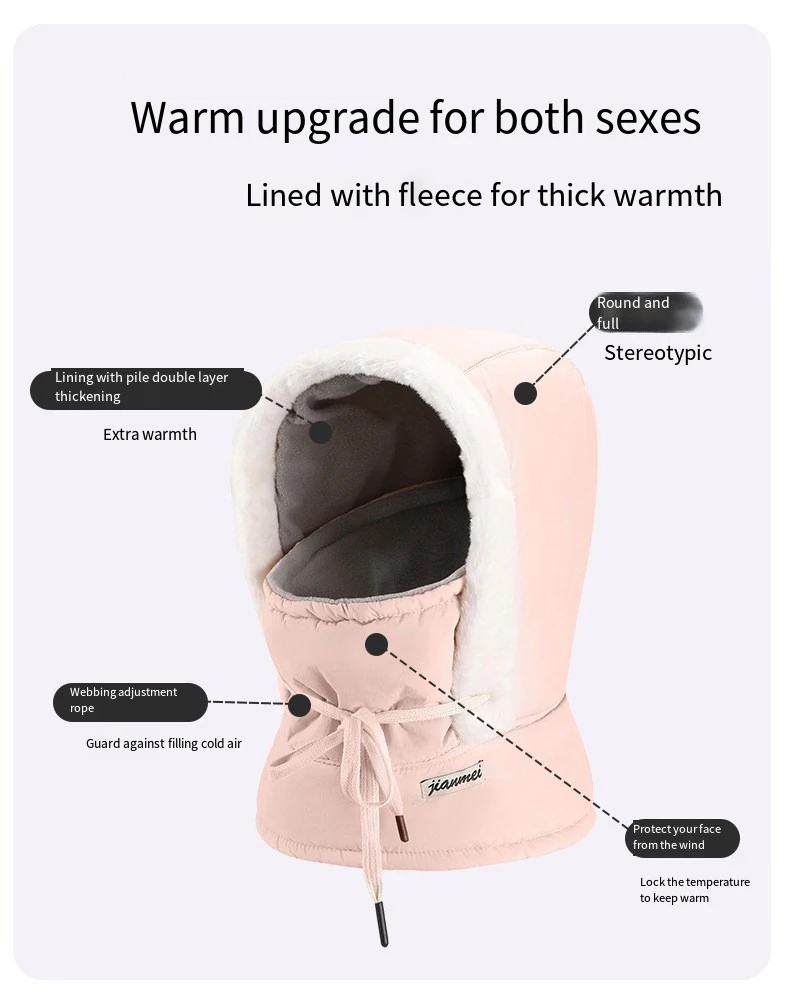 Pasamontañas y calentador de cuello para invierno