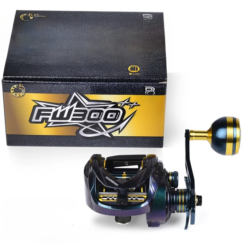 Carrete baitcasting de cuerpo ancho, bobina profunda para slow jigging - imagen 2
