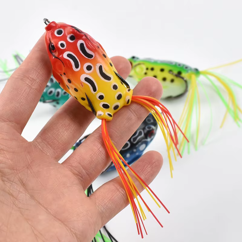 Rana de vinilo con doble hélice para black bass y lucio - imagen 2