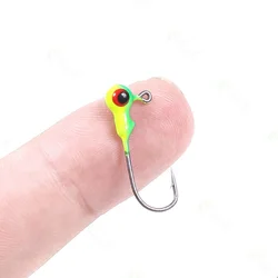 Mini anzuelo jig head de plomo para swimbait suave pesca hielo