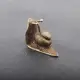 Estatua de caracol retro de cobre puro para decoración de escritorio - imagen 2