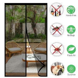 Mosquitera magnética para puerta – Fácil montaje y cierre automático