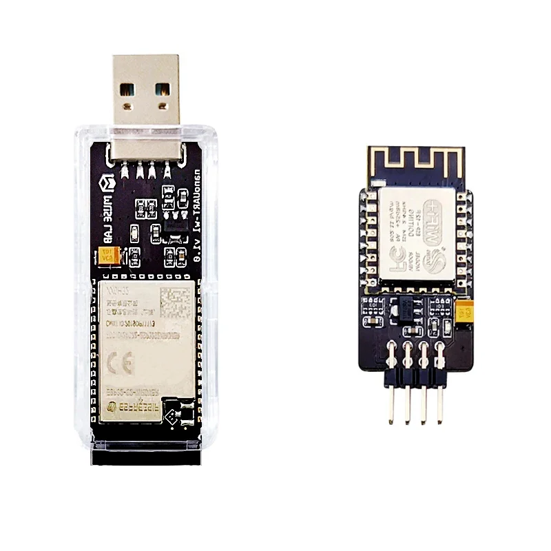 nanoUART-wl en uso con una placa objetivo