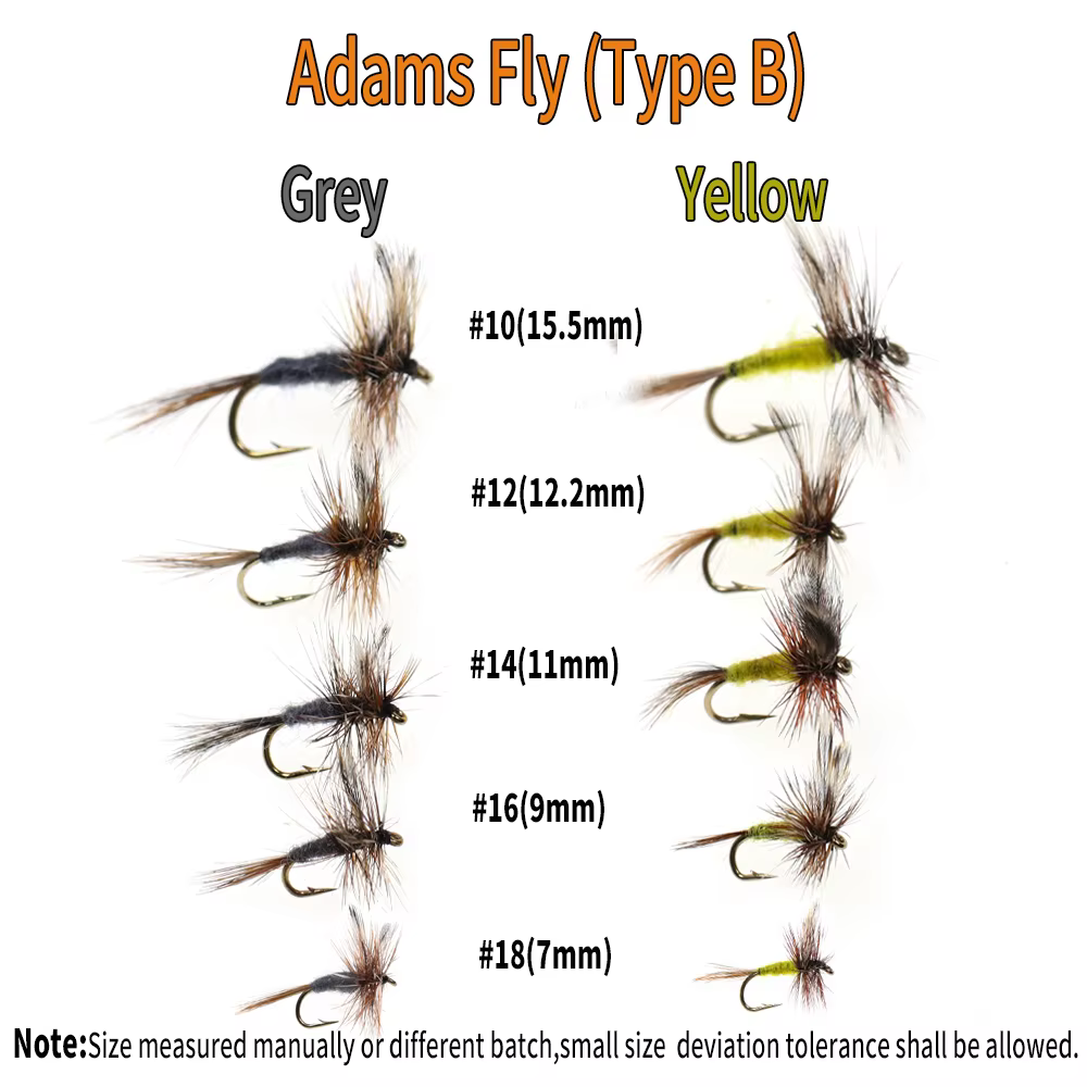 Adams Fly Paracaídas – Mosca seca para trucha de río, clásica - imagen 5