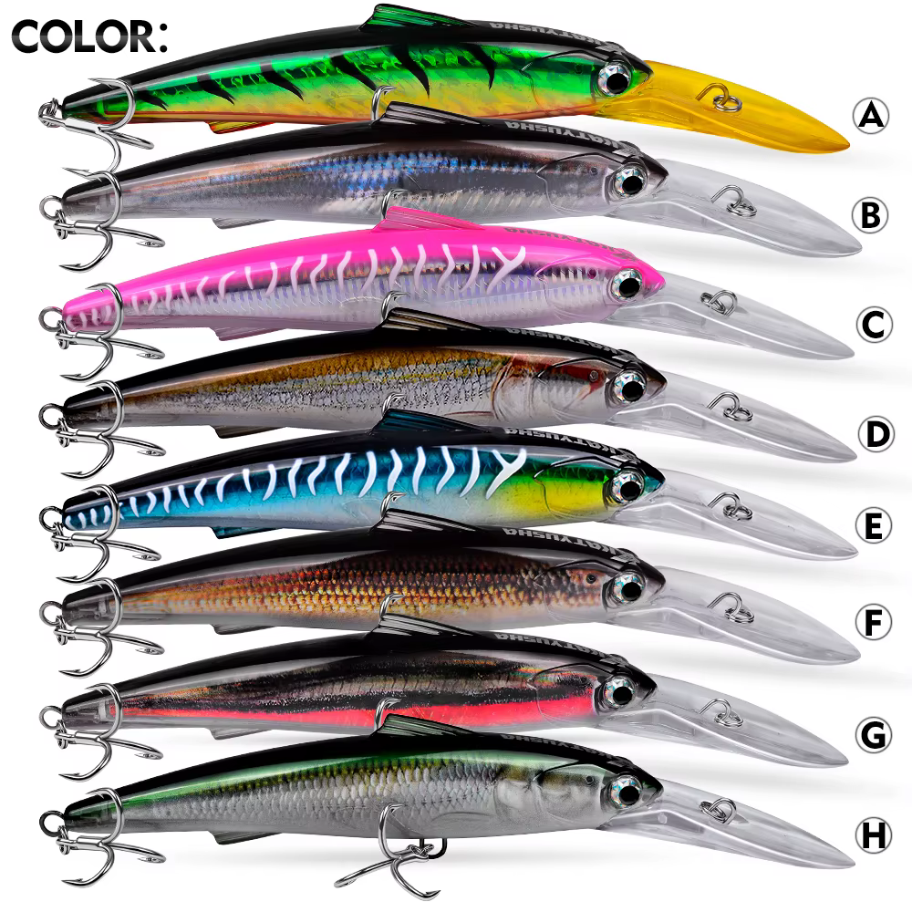 PROBEROS Señuelo Minnow de Labio Largo para Pesca en Profundidad - imagen 5