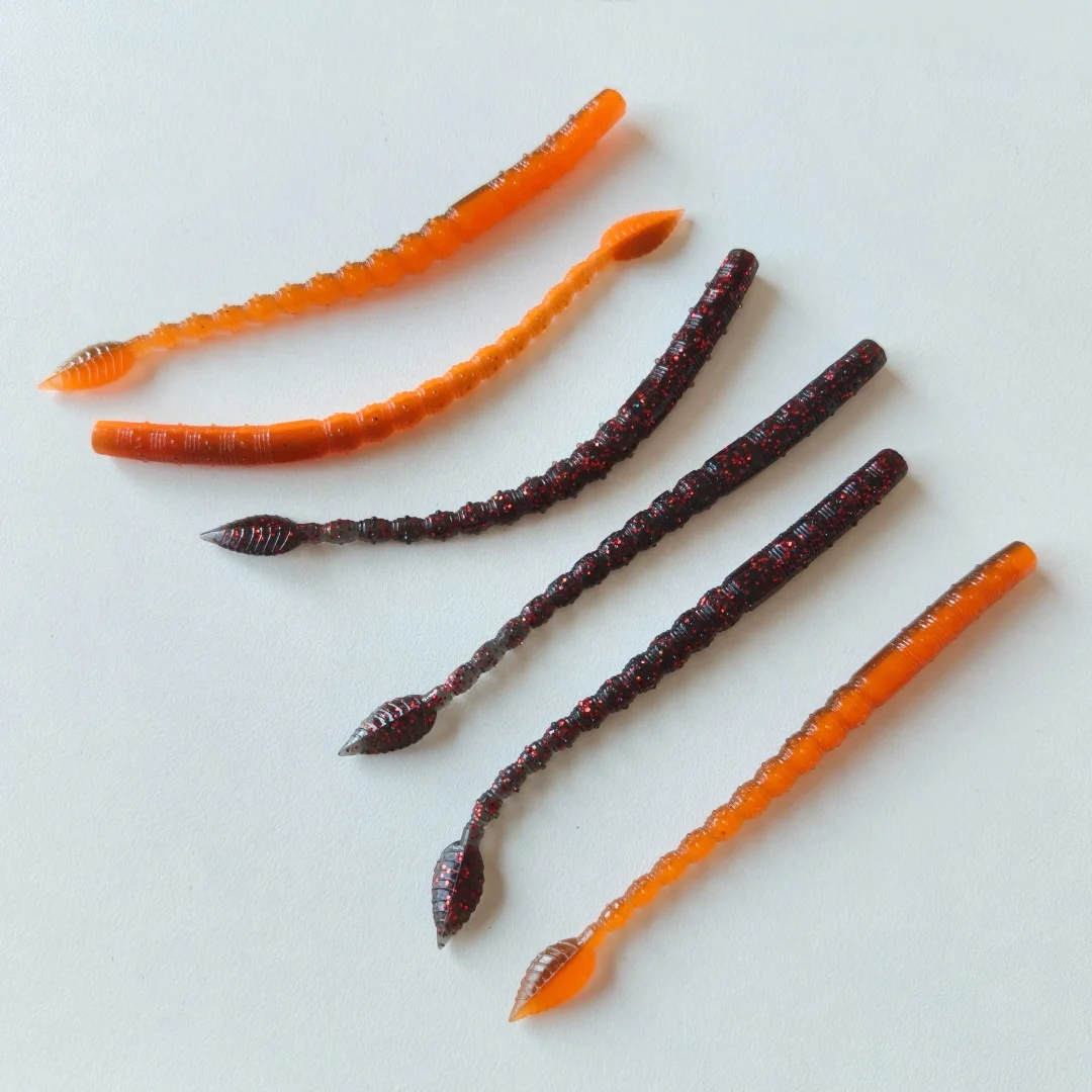 Gusano suave cola de paleta TPE elástico para lubina y lucio - imagen 4
