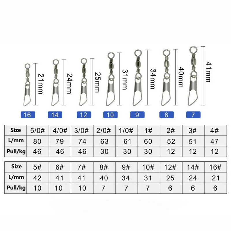 Typy-Pin A Snap Conector de Pesca con Giratorio y Anzuelo - imagen 5