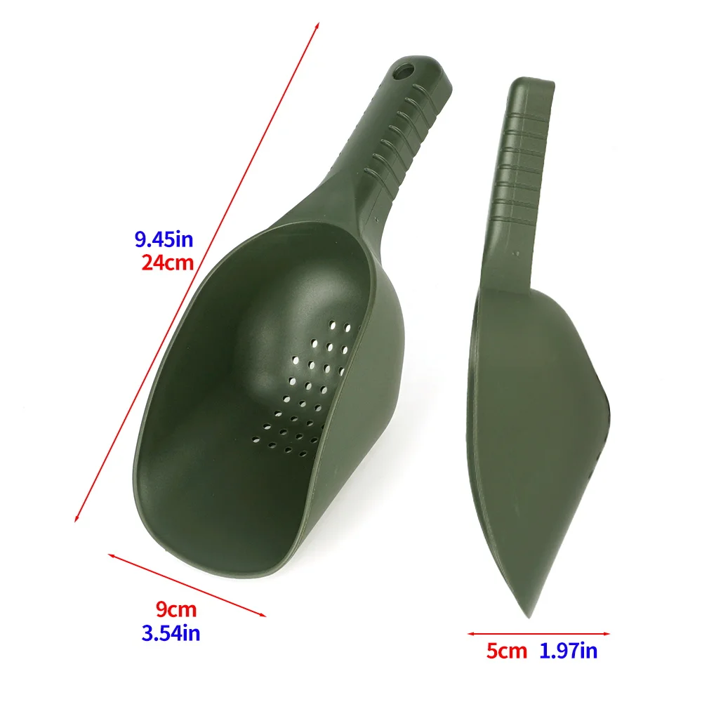 Hirisi cuchara de fundición para cebo de carpa perforado anidación - imagen 2