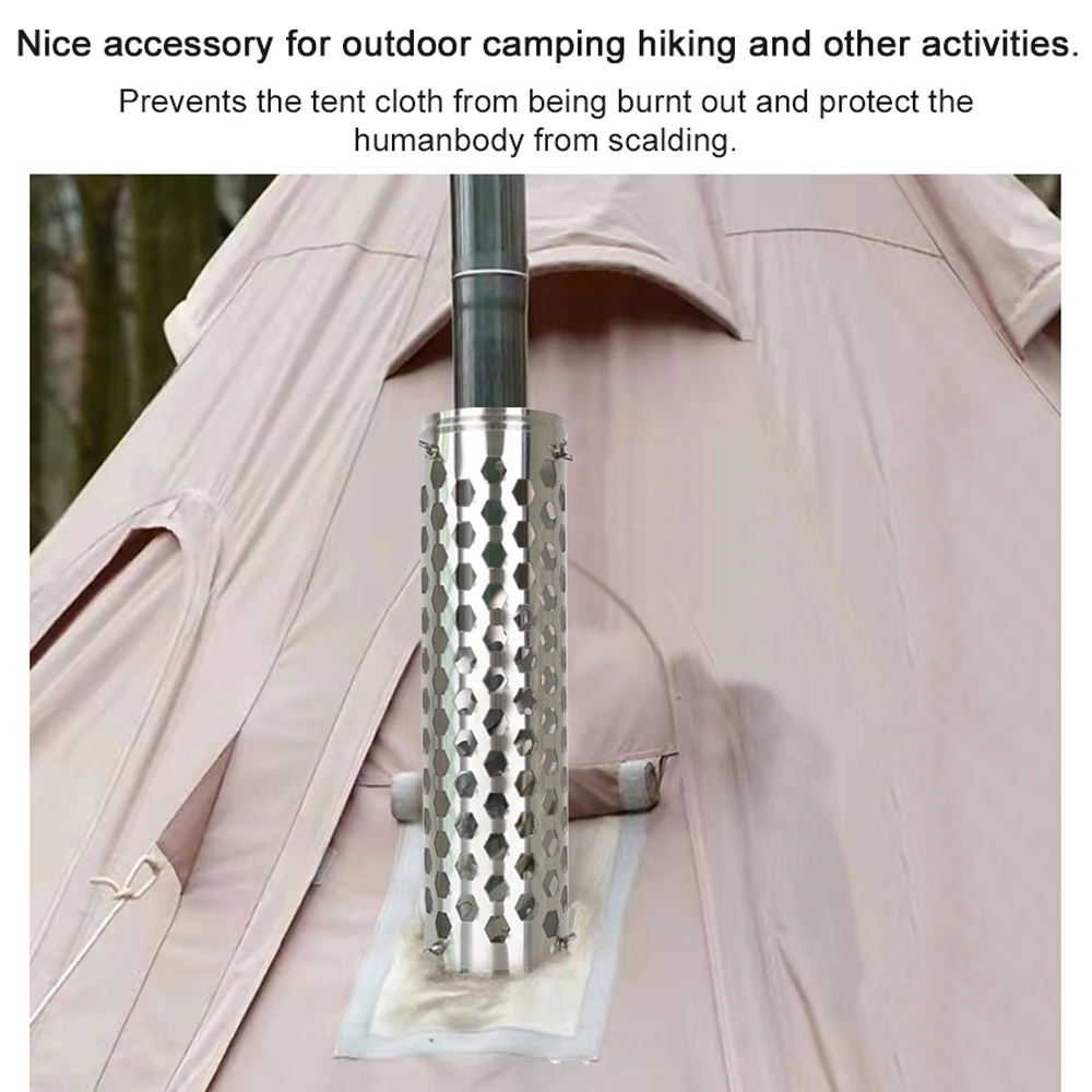 Instalación del tubo en la chimenea