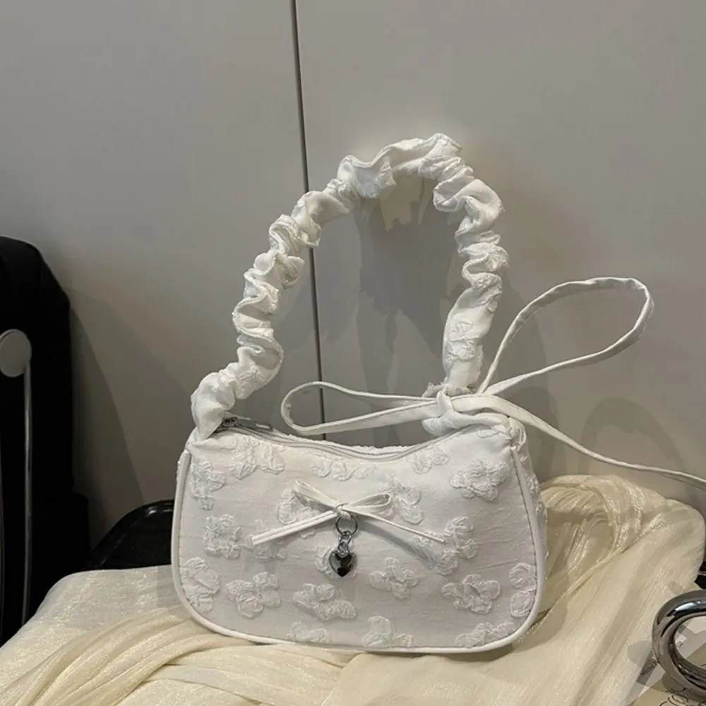Bolso de hombro multicolor con lazo floral, gran capacidad - imagen 3